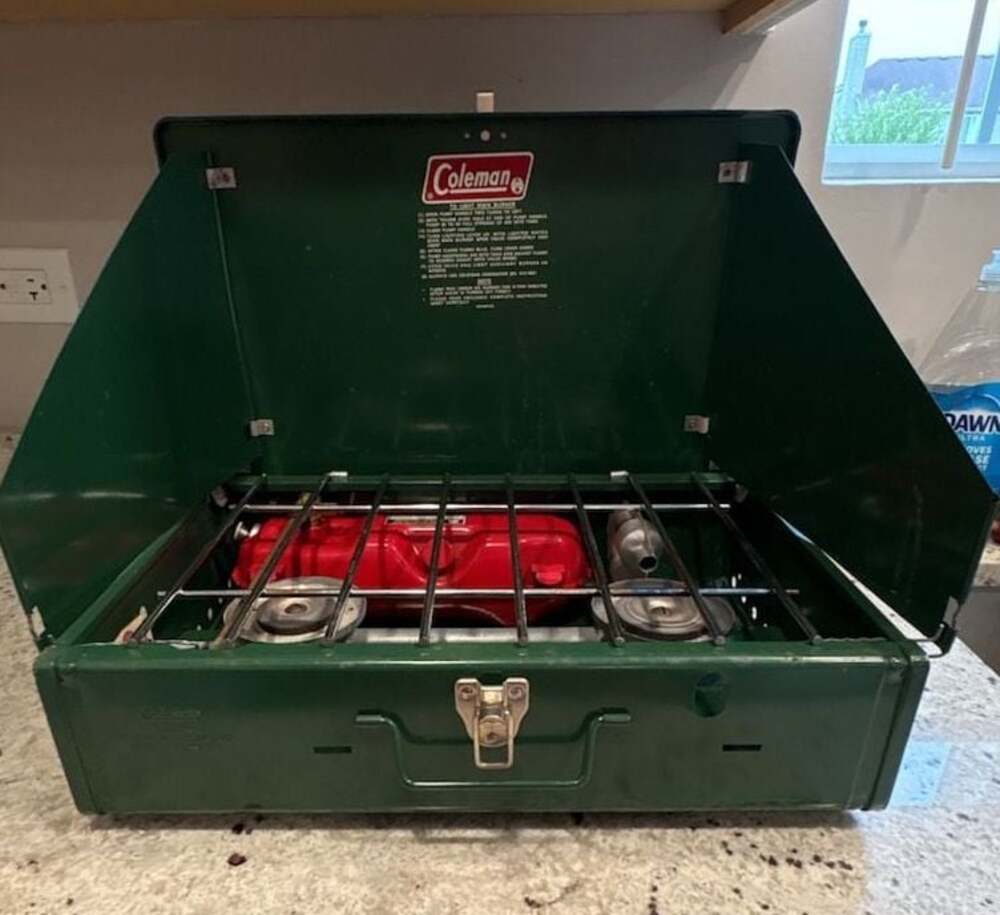Vintage Coleman 425F Two Burner Liquid Fuel Camping Stove